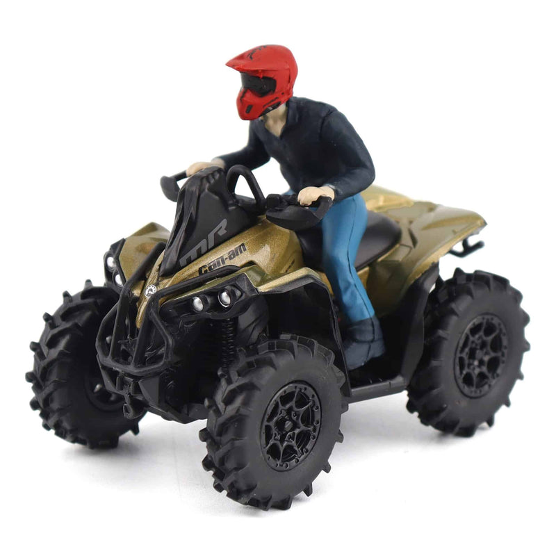 1/32 Can-Am Renegade X MR 1000R ATV, BRP Replica Series by Diecast Masters, Liquid Titanium & Magma Red