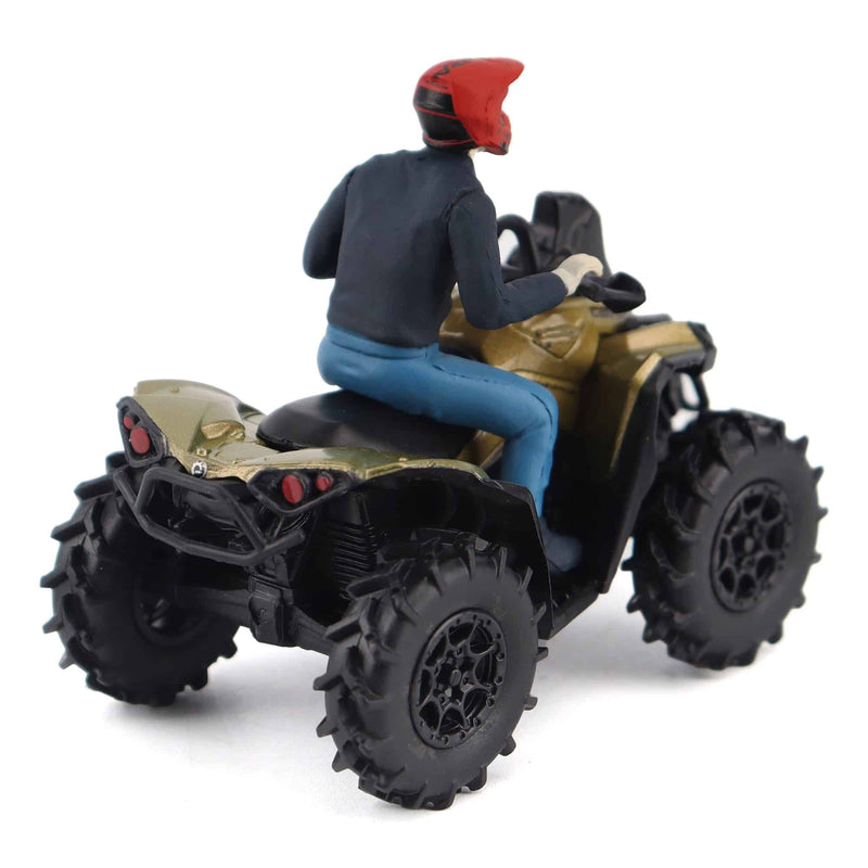 1/32 Can-Am Renegade X MR 1000R ATV, BRP Replica Series by Diecast Masters, Liquid Titanium & Magma Red