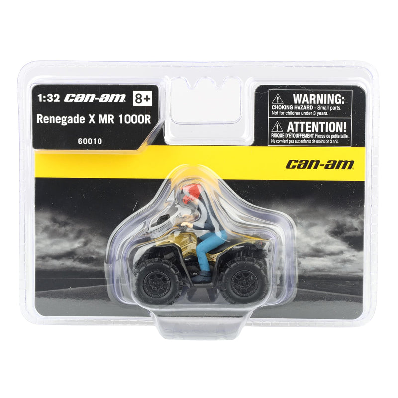 1/32 Can-Am Renegade X MR 1000R ATV, BRP Replica Series by Diecast Masters, Liquid Titanium & Magma Red