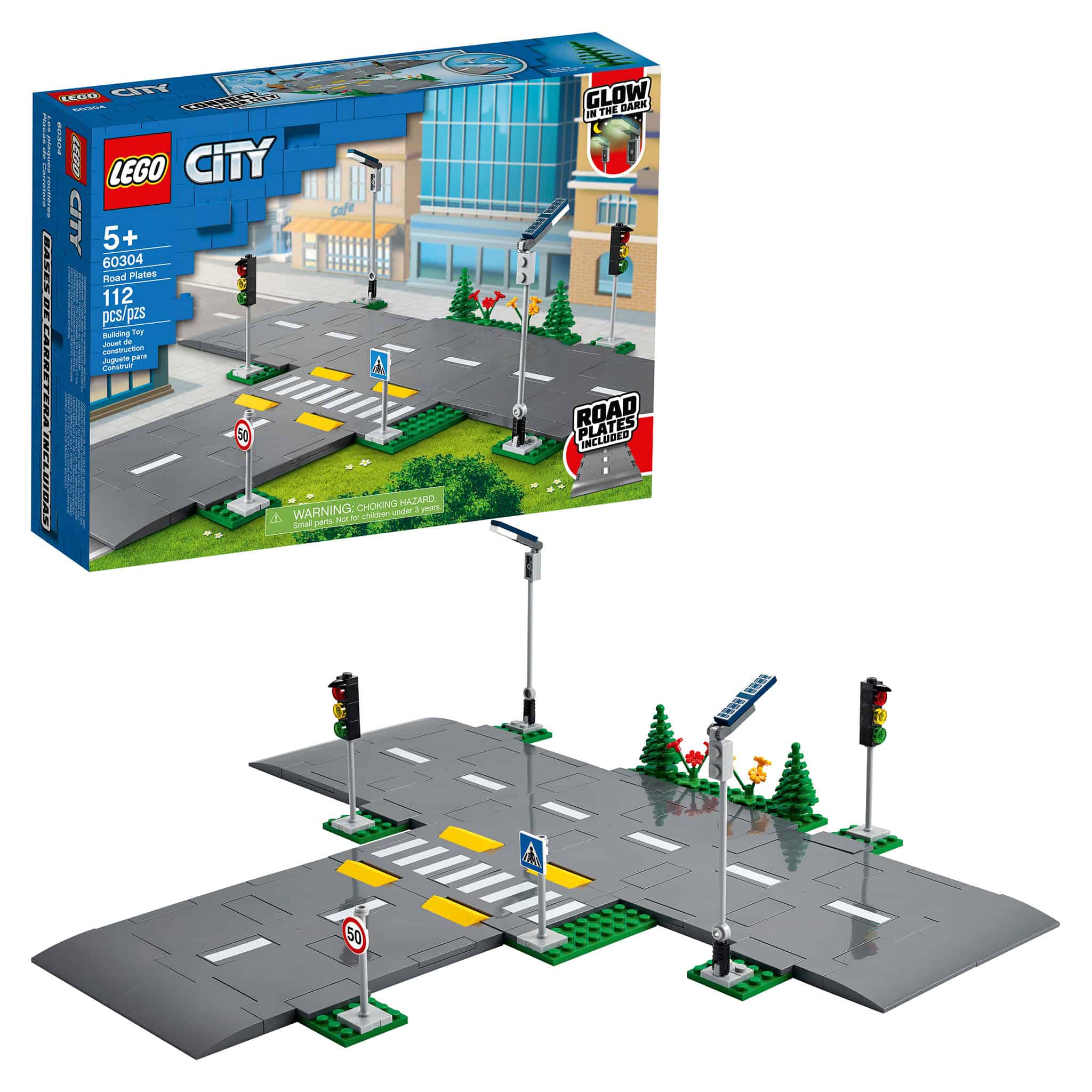 LEGO® City Road Plates, 112 Pieces — Outback Toys