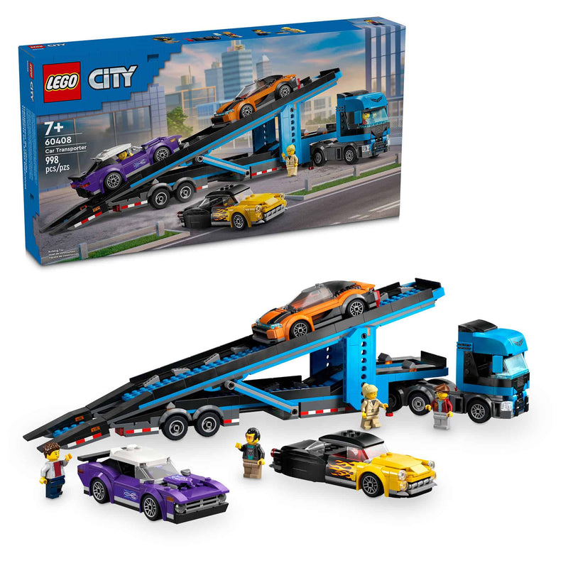 LEGO® City Car Transporter Truck with Sports Car, 998 Pieces