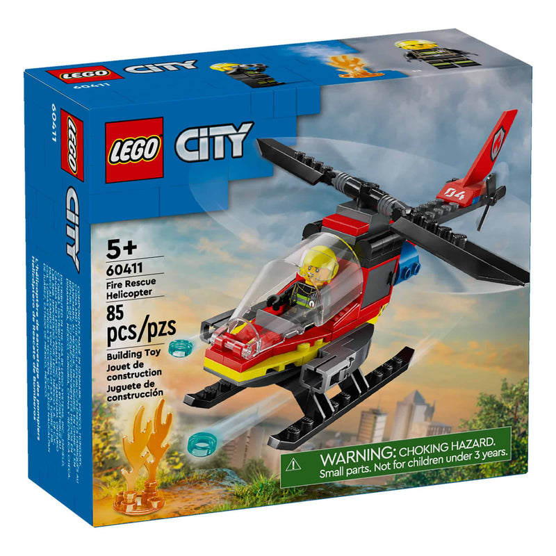 LEGO® City Fire Rescue Helicopter, 85 Pieces