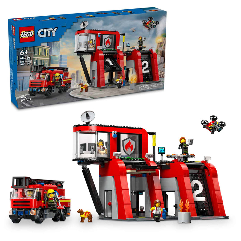 LEGO® City Fire Station, 843 Pieces