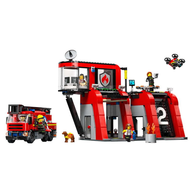 LEGO® City Fire Station, 843 Pieces
