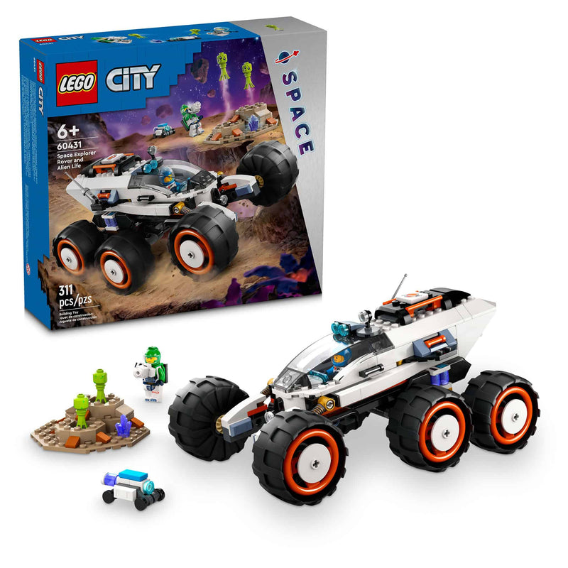 LEGO® City Space Explorer Rover & Alien Life, 311 Pieces