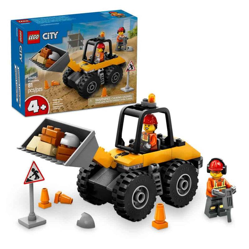 LEGO® City Yellow Construction Wheel Loader, 81 Pieces