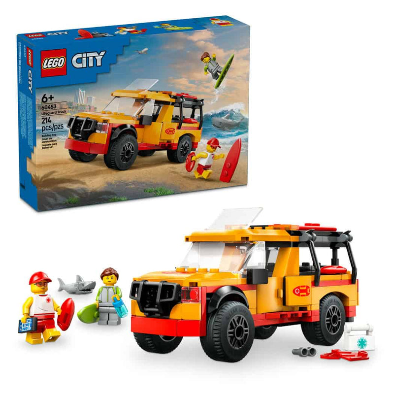LEGO® City Lifeguard Beach Rescue Truck, 214 Pieces