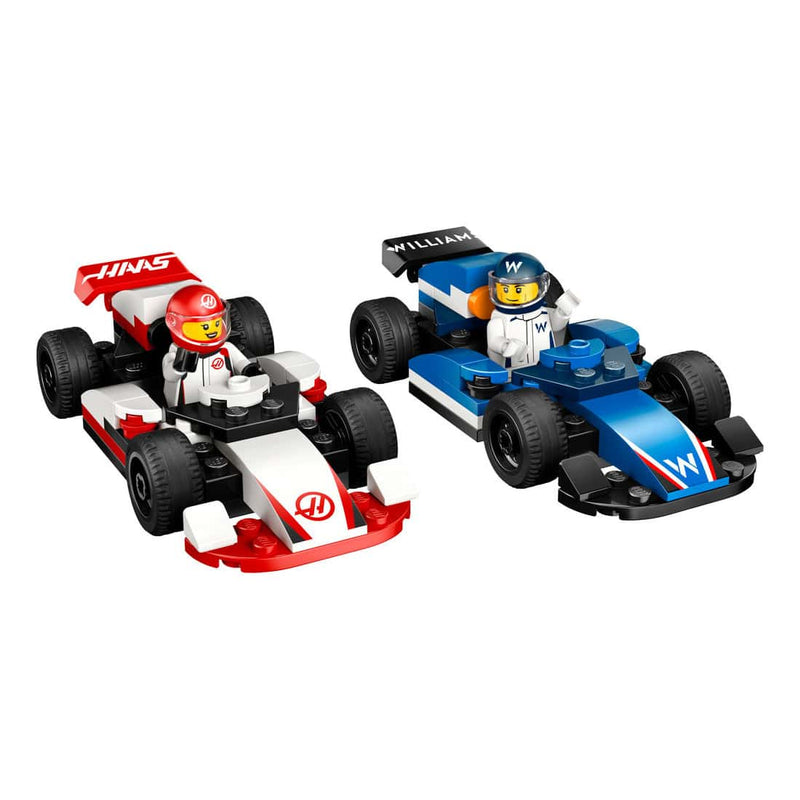 LEGO® City F1® Williams Racing & Haas F1® Race Cars, 92 Pieces