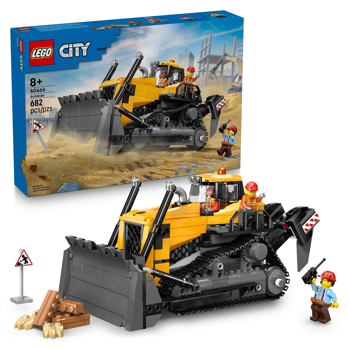 EL6 JIL セット LEGO® City Yellow Bulldozer, 682 Pieces — Outback Toys