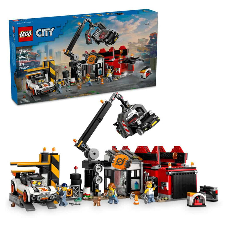 LEGO® City Scrapyard with Cars, 871 Pieces