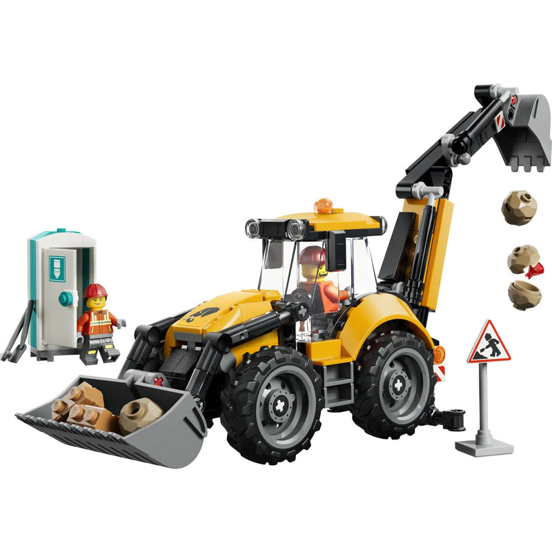 LEGO® City Yellow Backhoe Loader Building Set, 301 Pieces