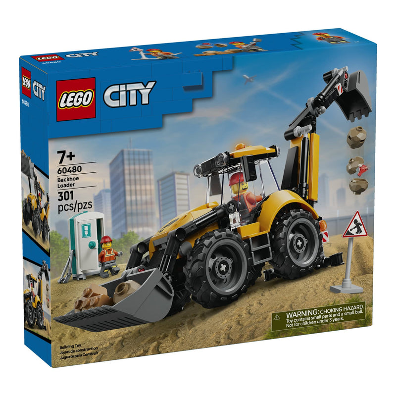 LEGO® City Yellow Backhoe Loader Building Set, 301 Pieces