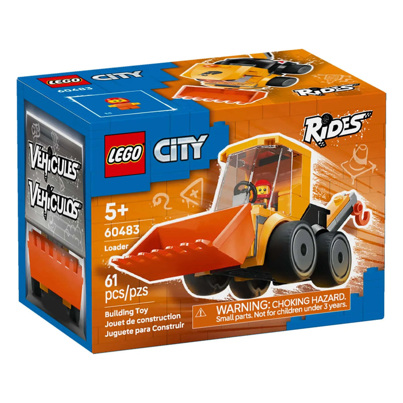 LEGO® City Rides Construction Loader with Construction Worker Minifigure, 61 Pieces