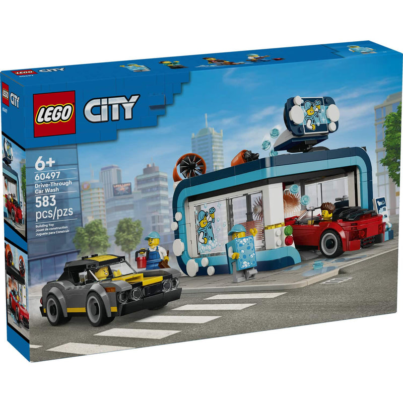 LEGO® City Drive-Through Car Wash Building Set, 583 Pieces