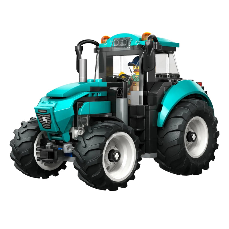 LEGO® City Teal Tractor with Farmer, 204 Pieces