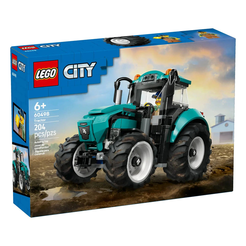 LEGO® City Teal Tractor with Farmer, 204 Pieces
