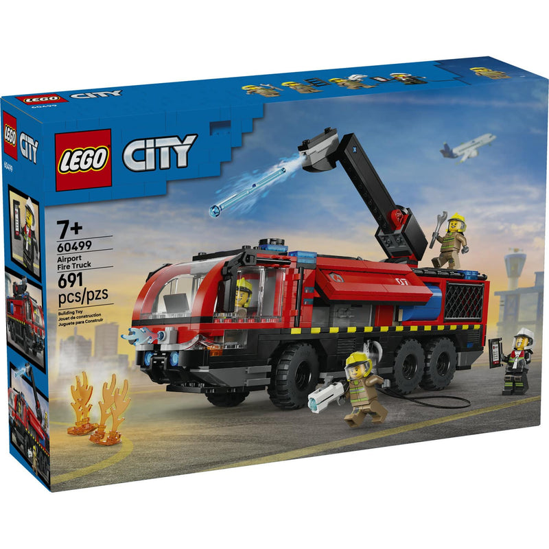 LEGO® City Fire Airport Fire Truck Building Sets, 691 Pieces