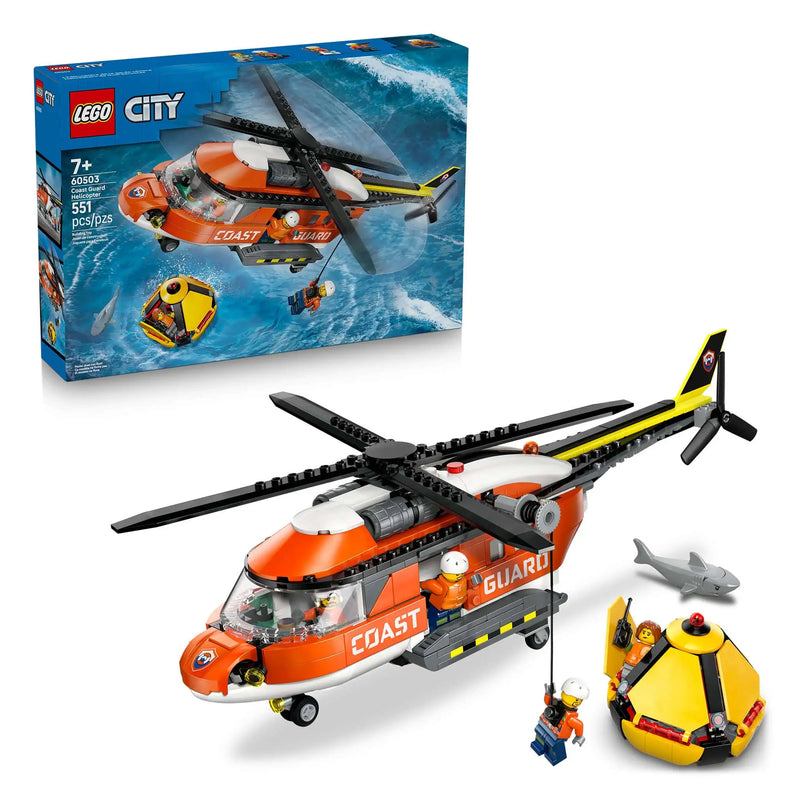 LEGO® City Coast Guard Helicopter with Accessories, 551 Pieces