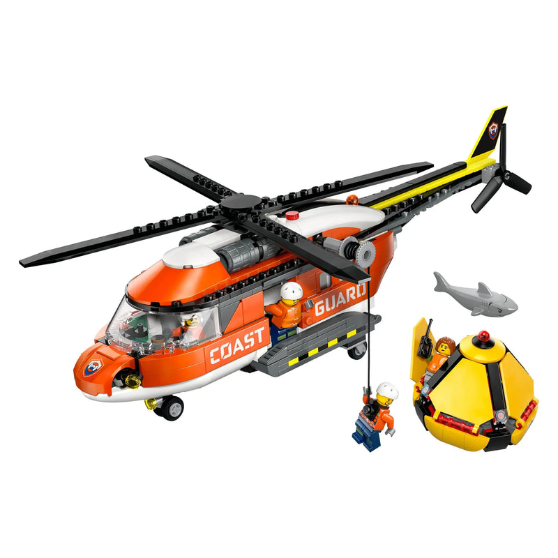 LEGO® City Coast Guard Helicopter with Accessories, 551 Pieces