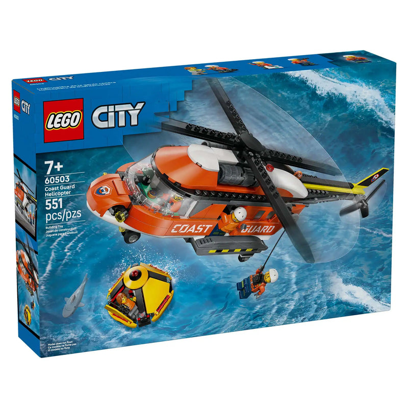 LEGO® City Coast Guard Helicopter with Accessories, 551 Pieces