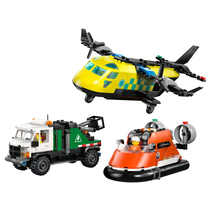 LEGO® City Airplane, Service Truck & Hovercraft Remix Building Set, 990 Pieces