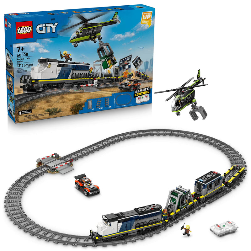 LEGO® City Police Train Heist Building Set, 1,313 Pieces