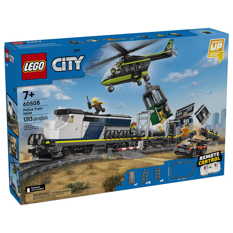 LEGO® City Police Train Heist Building Set, 1,313 Pieces