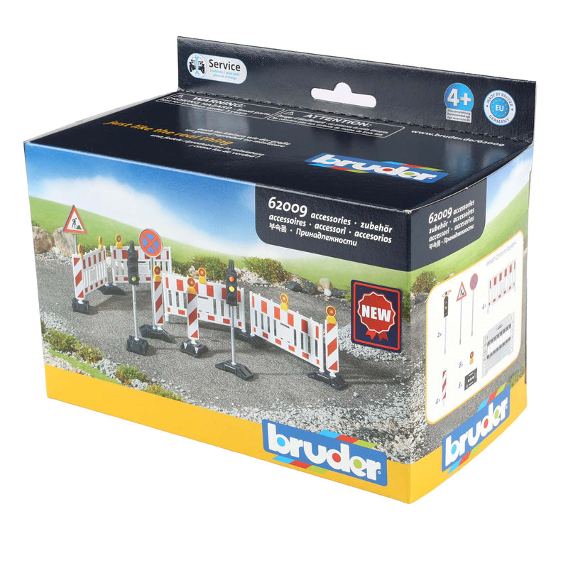 1/16 Traffic Safety Set with Traffic Lights by Bruder