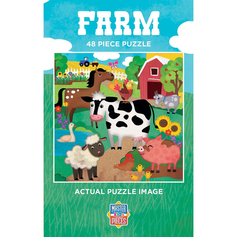 Space Savers Farm 48 Piece Puzzle