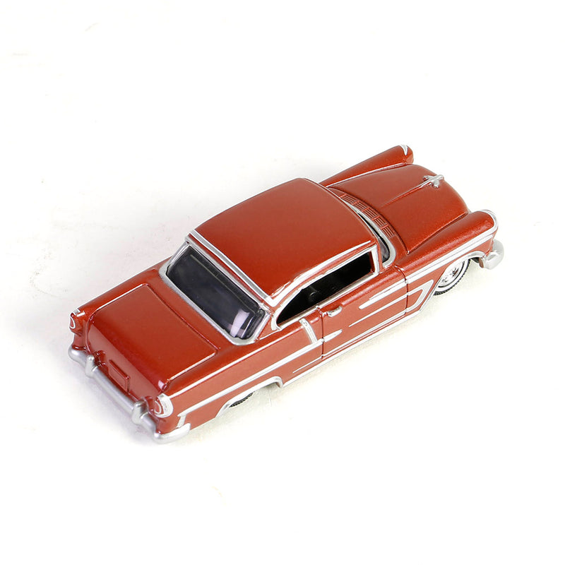 1/64 1955 Chevrolet Bel Air Lowrider, Red & Silver, California Lowriders Series 5
