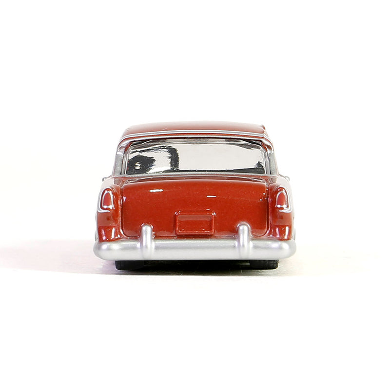1/64 1955 Chevrolet Bel Air Lowrider, Red & Silver, California Lowriders Series 5