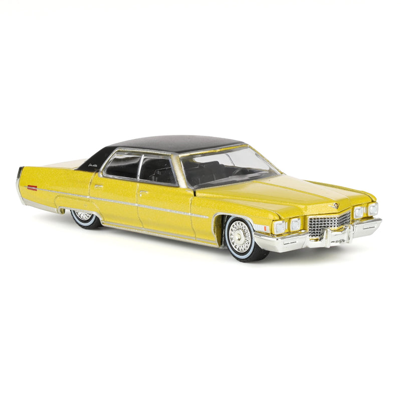 1/64 1971 Cadillac Sedan Deville Lowrider, Gold Metallic, California Lowriders Series 7