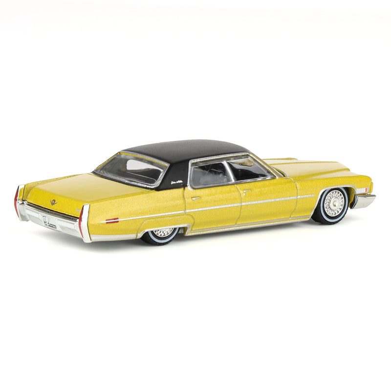 1/64 1971 Cadillac Sedan Deville Lowrider, Gold Metallic, California Lowriders Series 7