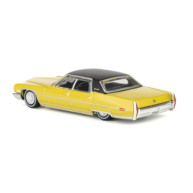 1/64 1971 Cadillac Sedan Deville Lowrider, Gold Metallic, California Lowriders Series 7