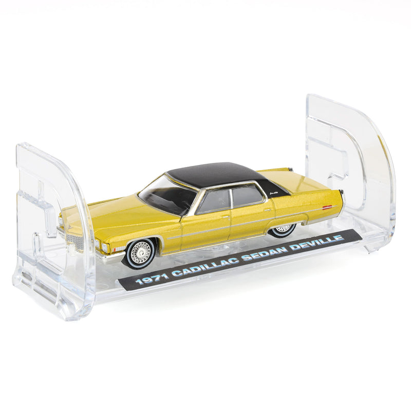 1/64 1971 Cadillac Sedan Deville Lowrider, Gold Metallic, California Lowriders Series 7
