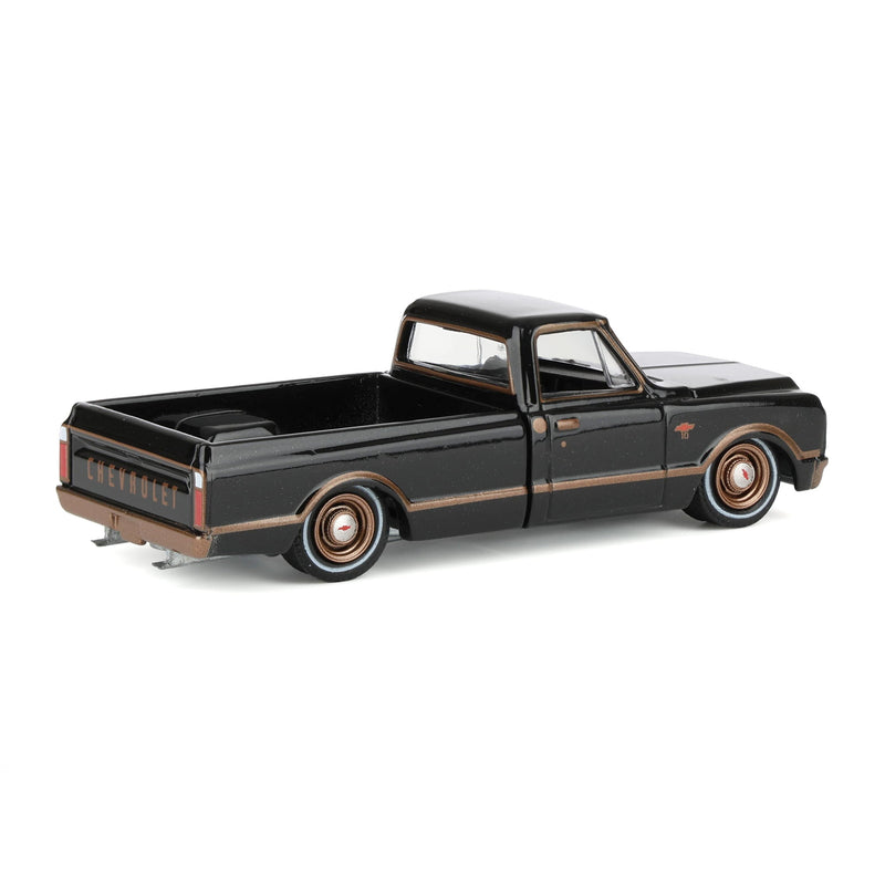 1/64 1972 Chevy C10 Lowrider, Black & Bronze, California Lowriders Series 7