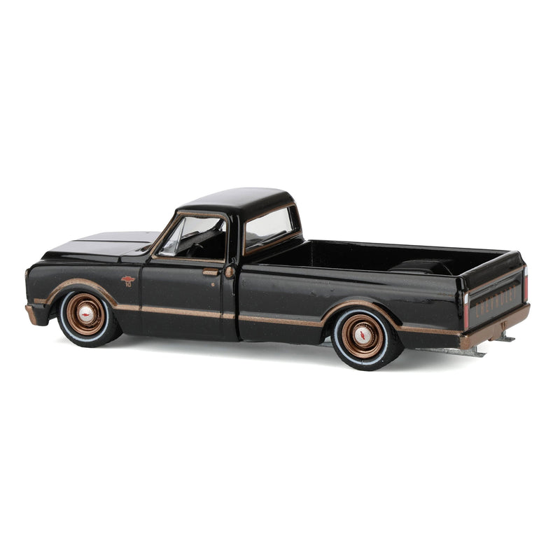 1/64 1972 Chevy C10 Lowrider, Black & Bronze, California Lowriders Series 7