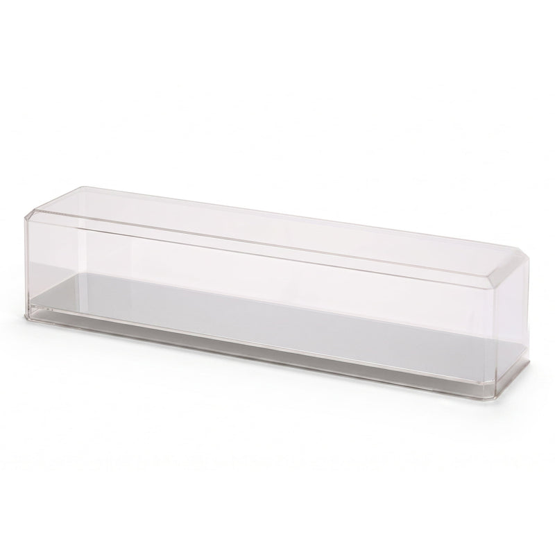 Clear Acrylic Display Case with Mirrored Base 15.75 x 3.75 x 3.25 Inch