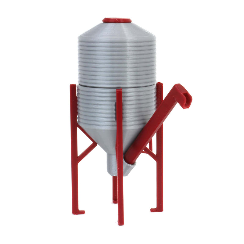 1/64 3D Printed Grain Hopper with Auger & Ladders, 3in High
