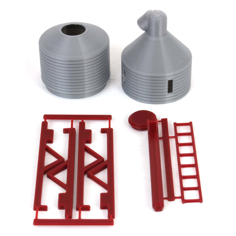 1/64 3D Printed Grain Hopper with Auger & Ladders, 3in High