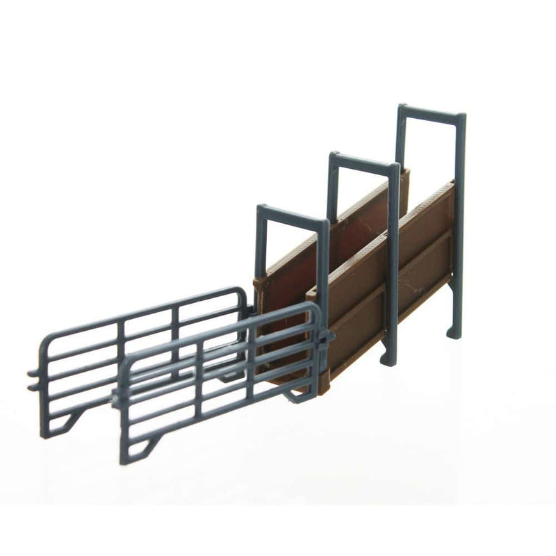 1/64 Brown Cattle Loading Chute, Semi Trailer Height, 3D Printed