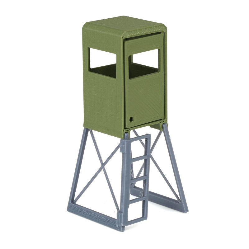 1/64 Camo Green Hunting Stand, 3D Printed