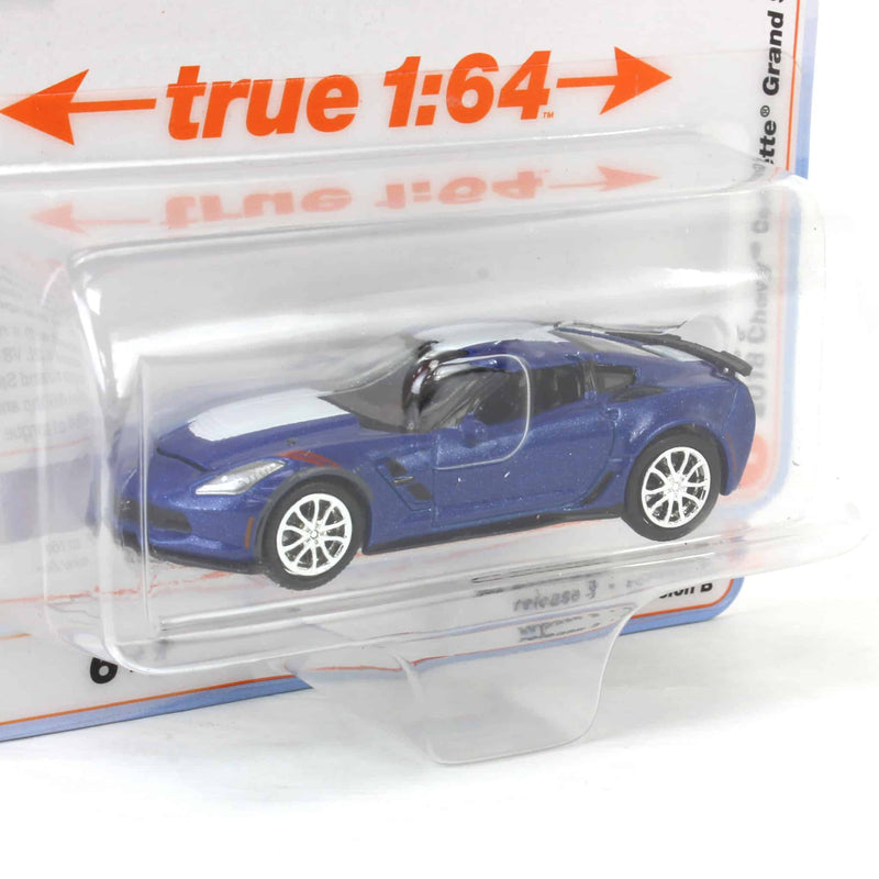 1/64 2018 Chevy Corvette Grand Sport, Admiral Blue, Auto World