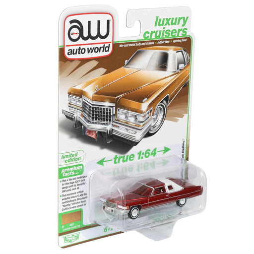 1/64キャデラックデビル＆ギャングフィギュア 1/64 ミニカー 1976 Cadillac Coupe Deville キャンディレッド 1976年