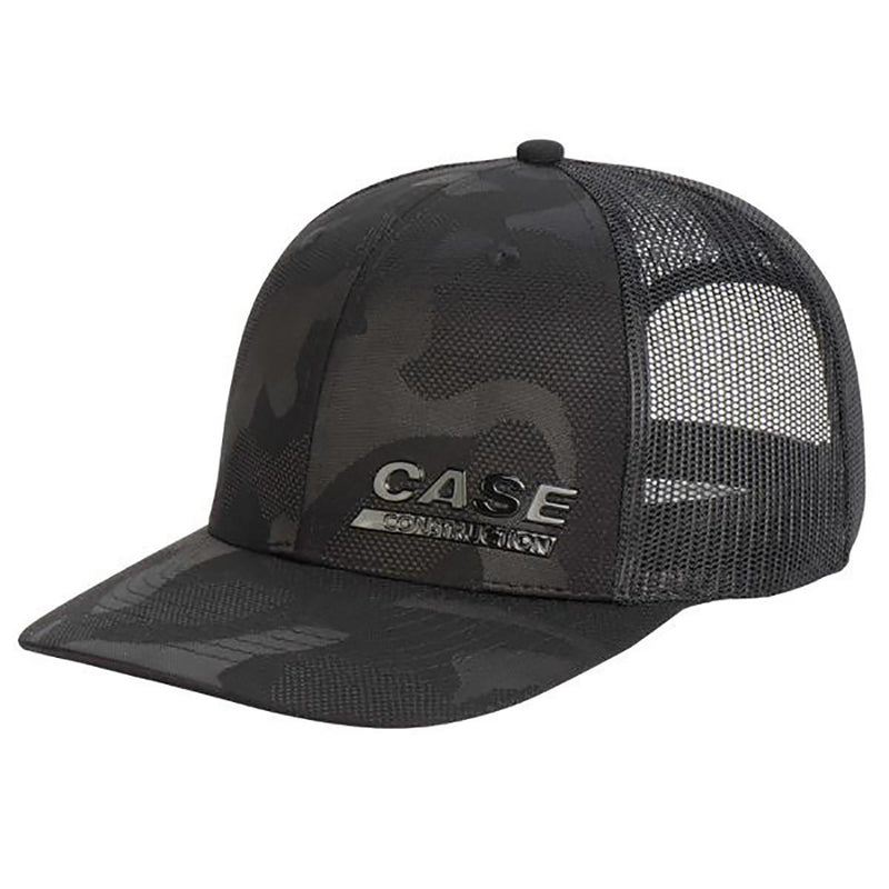 (B&D) Case Construction Tone-on-Tone Black Camo Cap with Black Mesh Back - Damaged Item