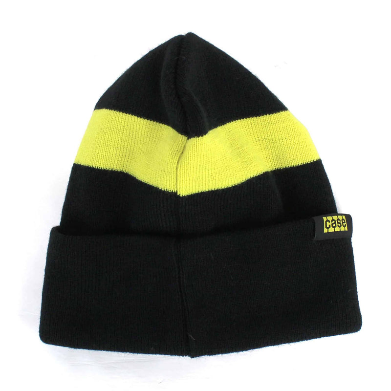 Case Knit Beanie with Safety Yellow Stripe