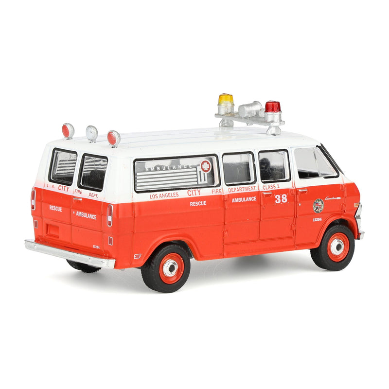 1/64 1969 Ford Econoline Ambulance, Los Angeles Fire Department, Fire & Rescue Series 5