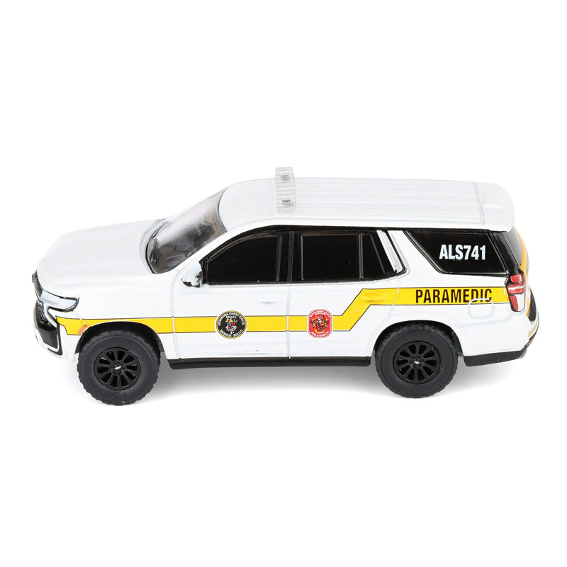 (B&D) 1/64 2024 Chevrolet Tahoe, Bethesda, Maryland Bethesda-Chevy Chase Rescue Squad, Fire & Rescue Series 5 - Damaged Box