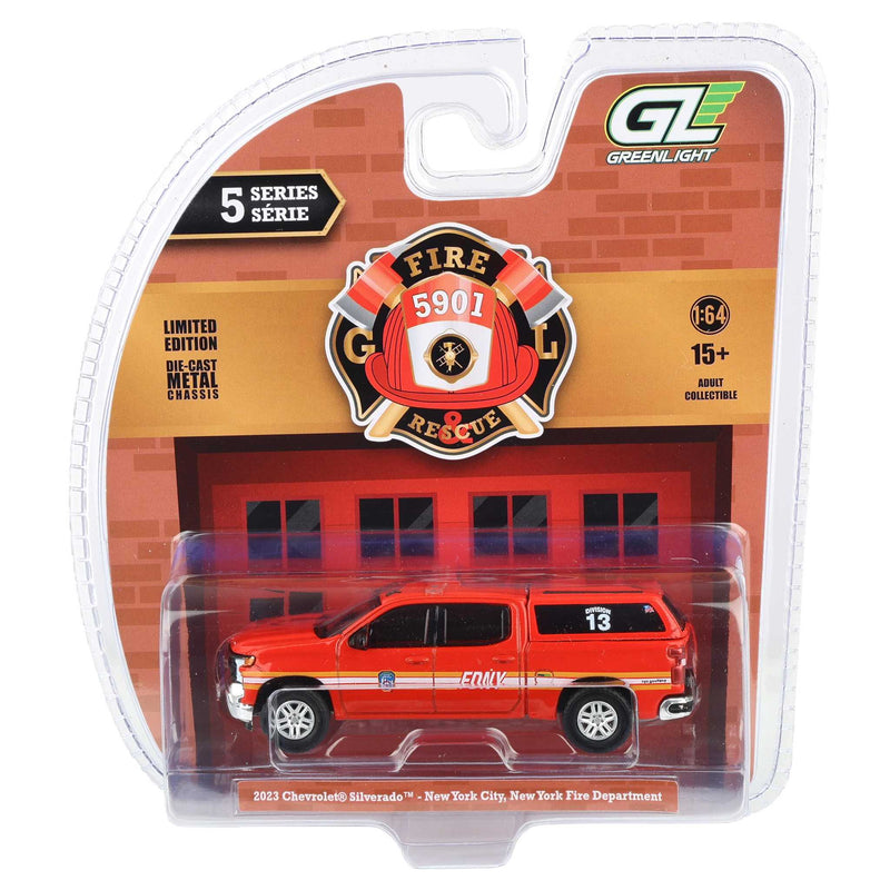 1/64 2023 Chevrolet Silverado, FDNY, Fire & Rescue Series 5