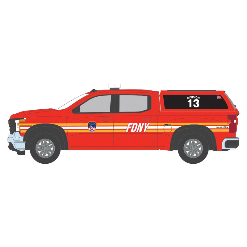 1/64 2023 Chevrolet Silverado, FDNY, Fire & Rescue Series 5